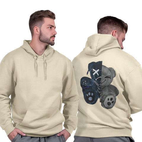 Casaco Masculino Moletom Blusão Capuz Flanelado Peluciado Premium Urso