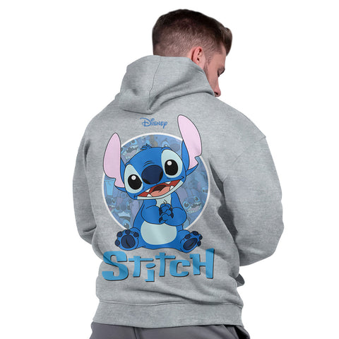 Blusa de Moletom Masculina Capuz Peluciado Confortável Básico Casual Stitch