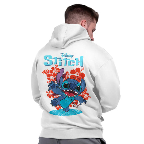Blusa Moletom Masculina Capuz Peluciado Confortável Promoção Casual Stitch