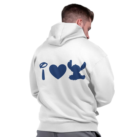 Blusão Moletom Masculino Canguru Preto Flanelado Algodão Inverno Stitch