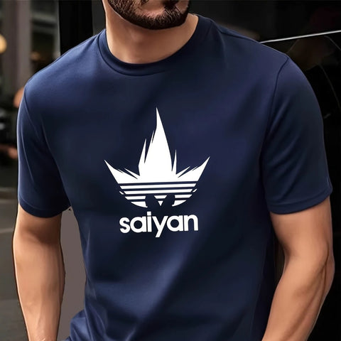 Camiseta Saiyan Camisa Blusa Unissex Masculino Feminino 100% Algodão Street wear Plus Size