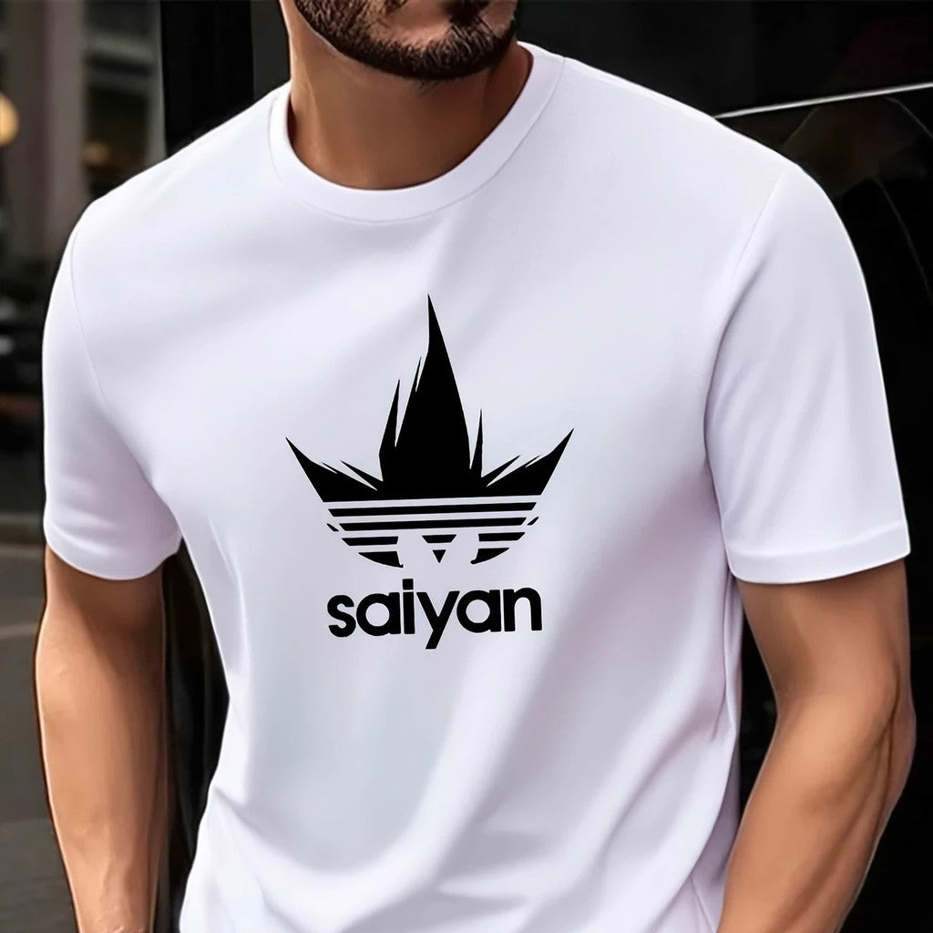 Camiseta Saiyan Camisa Blusa Unissex Masculino Feminino 100% Algodão Street wear Plus Size