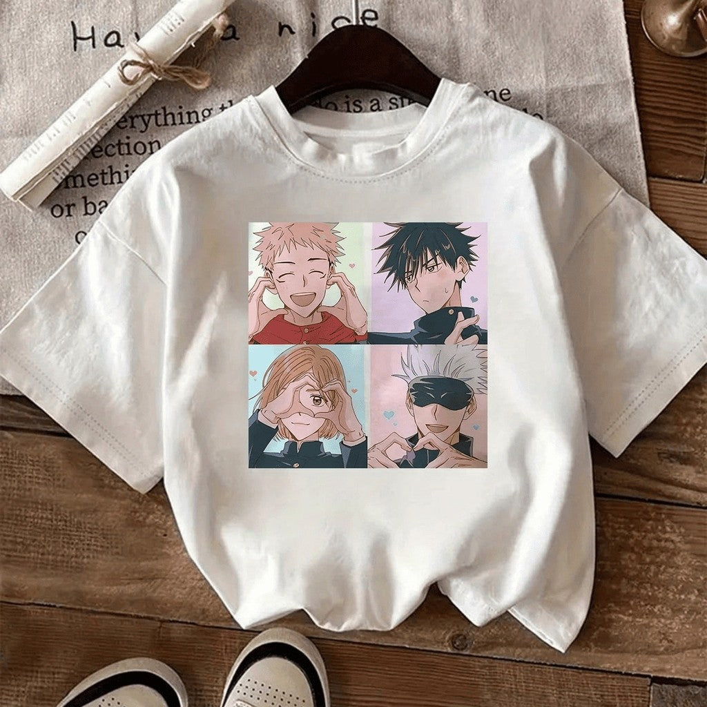 Camiseta Quarteto JJK Camisa Blusa Unissex Masculino Feminino 100% Algodão Street wear Plus Size