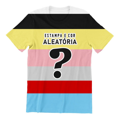 Queima de Estoque Camiseta Básica Estampa Aleatória  Bazar Saldão