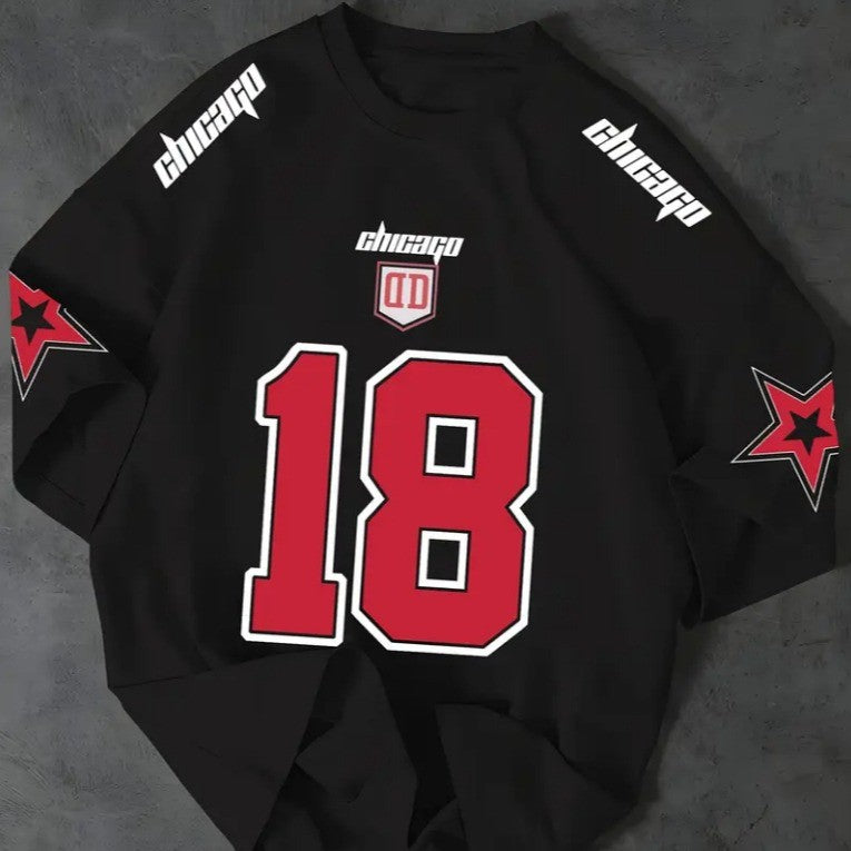 Camiseta T-shirt Unissex Algodão Chicago 18 Streetwear Premium