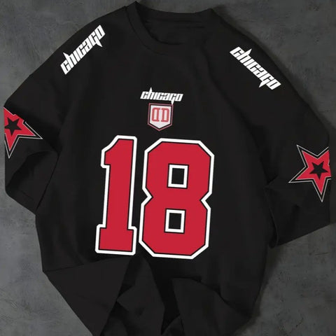 Camiseta T-shirt Unissex Algodão Chicago 18 Streetwear Premium