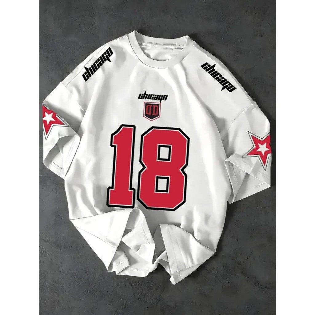 Camiseta T-shirt Unissex Algodão Chicago 18 Streetwear Premium