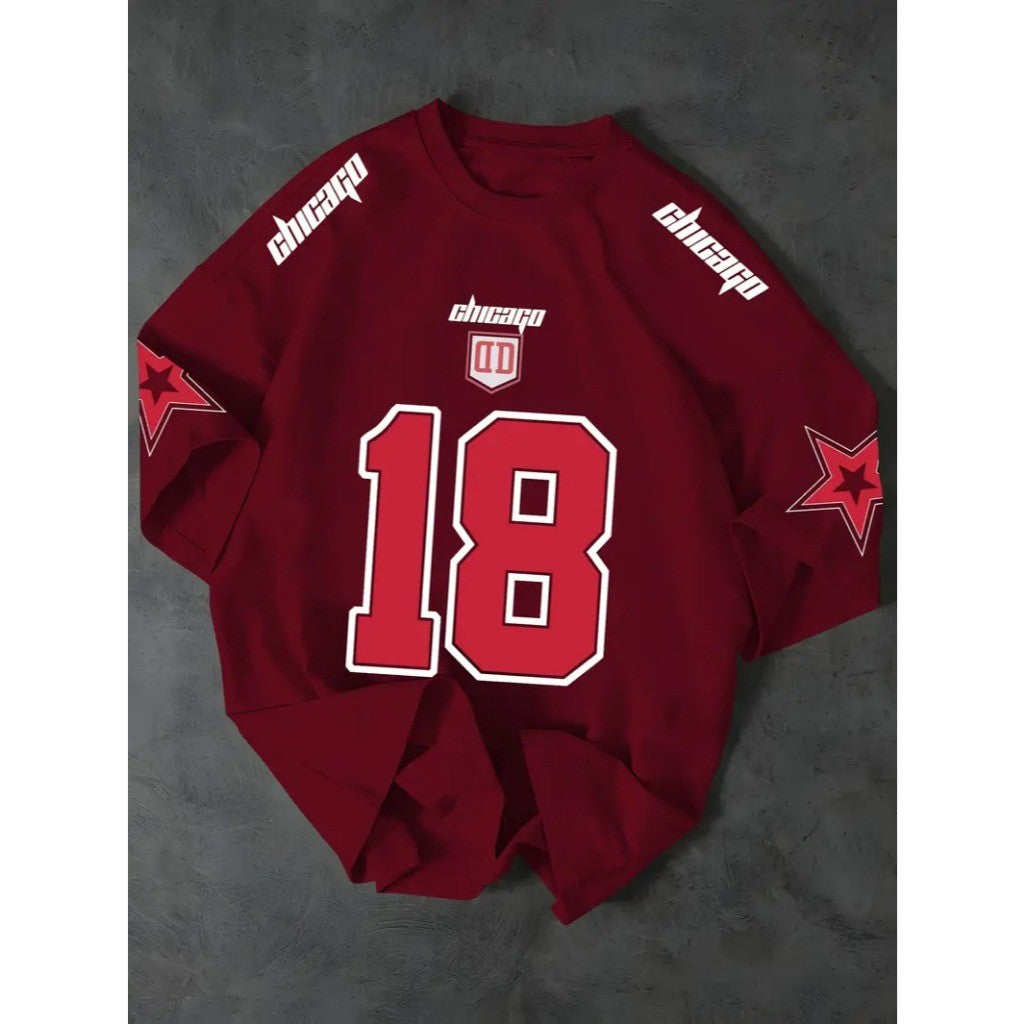 Camiseta T-shirt Unissex Algodão Chicago 18 Streetwear Premium