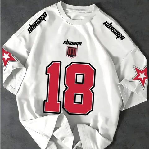 Camiseta T-shirt Unissex Algodão Chicago 18 Streetwear Premium