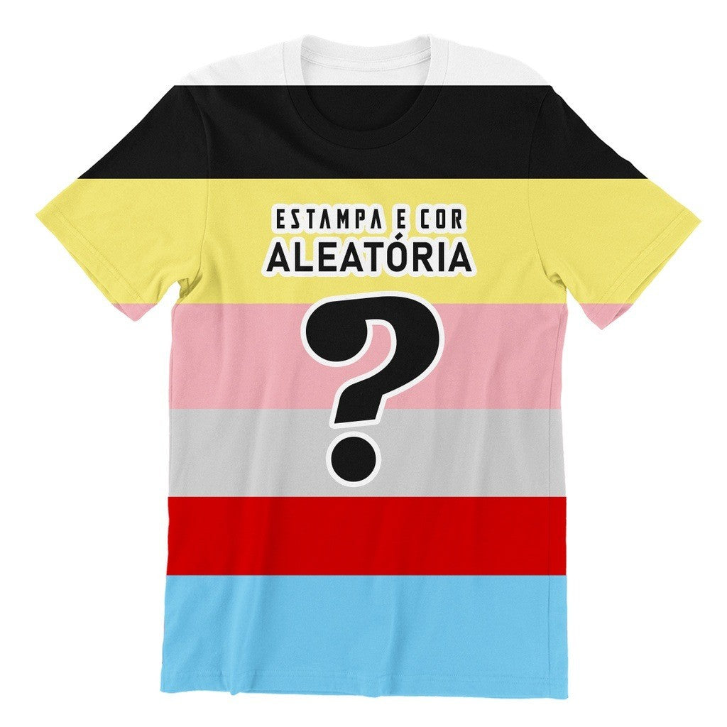 Queima de Estoque Camiseta Básica Estampa Aleatória  Bazar Saldão