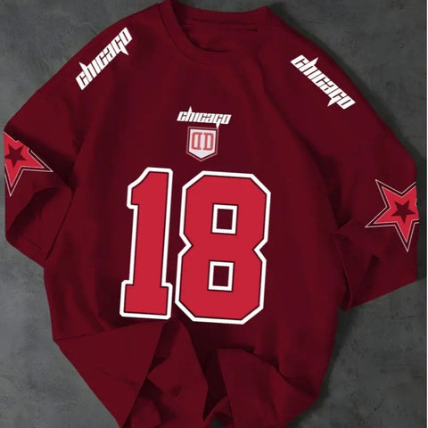 Camiseta T-shirt Unissex Algodão Chicago 18 Streetwear Premium