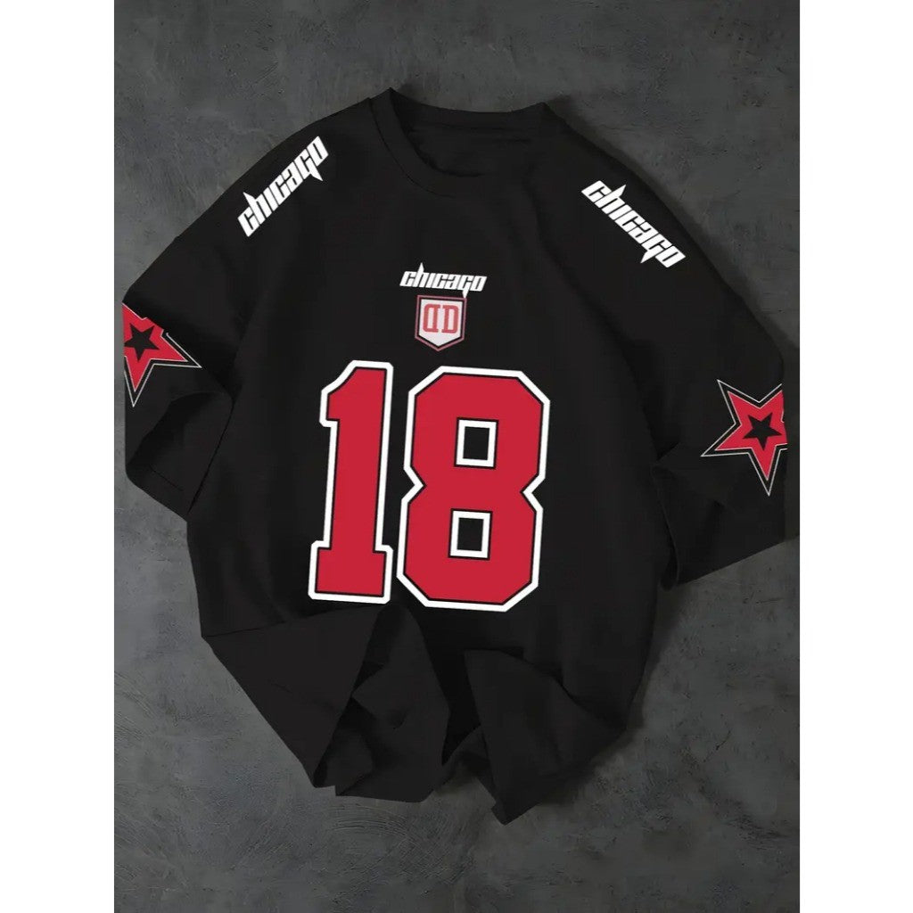 Camiseta T-shirt Unissex Algodão Chicago 18 Streetwear Premium