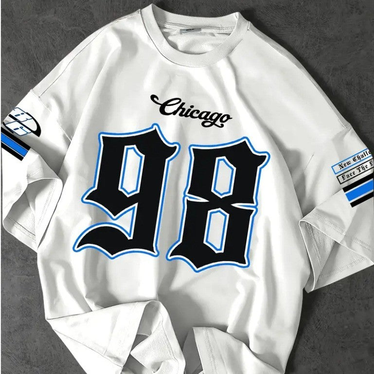 Camiseta T-shirt Unissex Chicago 98 Streetwear New Challenge Novidade