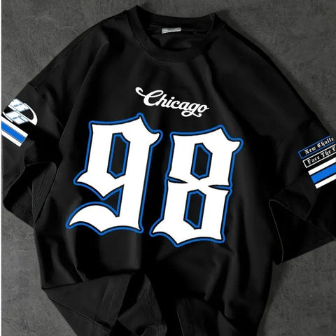 Camiseta T-shirt Unissex Chicago 98 Streetwear New Challenge Novidade